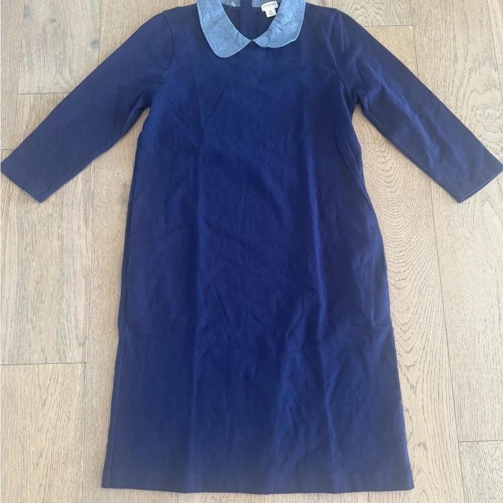 Crewcuts Girls' chambray peter pan collar dress